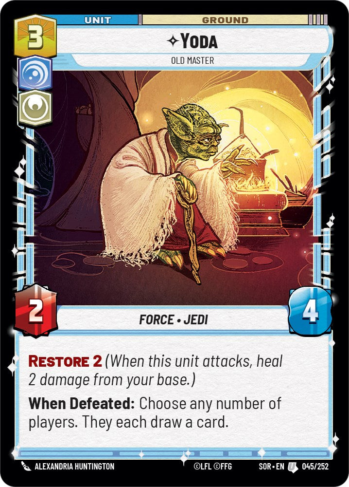Yoda - Old Master (045/252) [Spark of Rebellion] | Exor Games New Glasgow