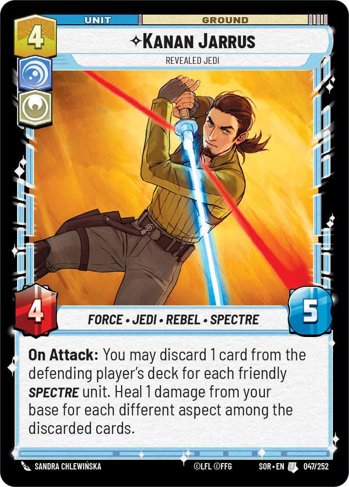 Kanan Jarrus - Revealed Jedi (047/252) [Spark of Rebellion] | Exor Games New Glasgow