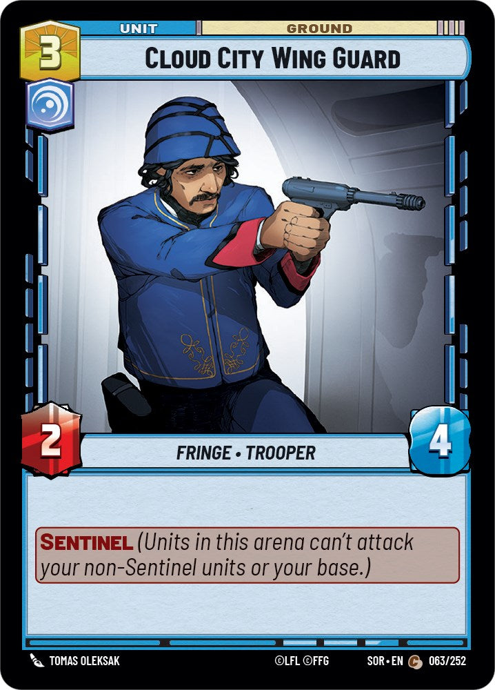 Cloud City Wing Guard (063/252) [Spark of Rebellion] | Exor Games New Glasgow