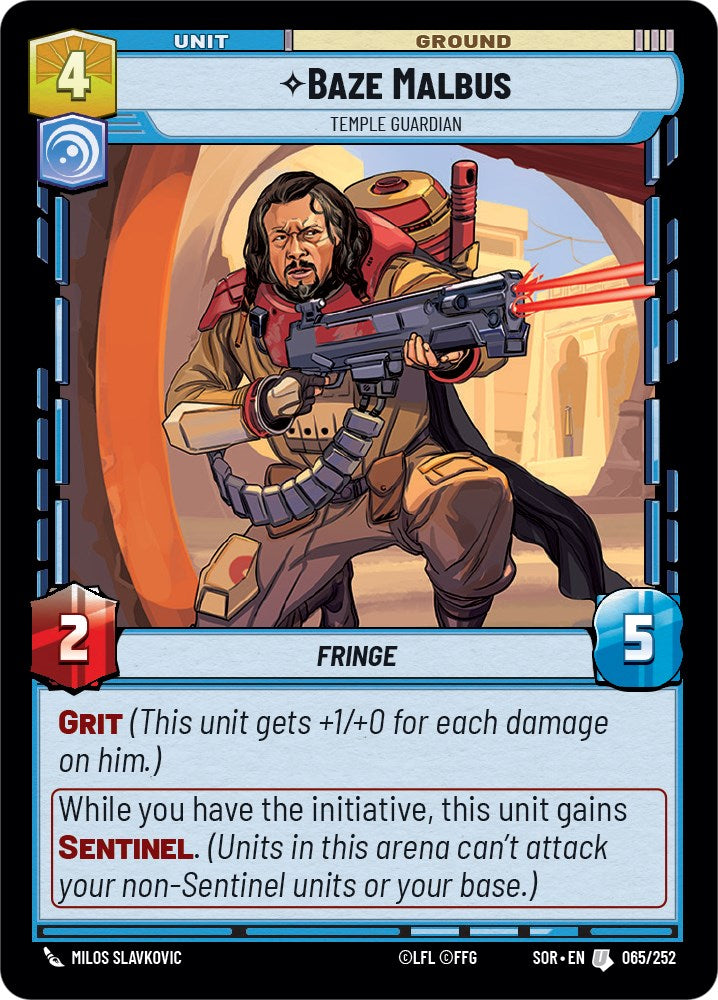 Baze Malbus - Temple Guardian (065/252) [Spark of Rebellion] | Exor Games New Glasgow