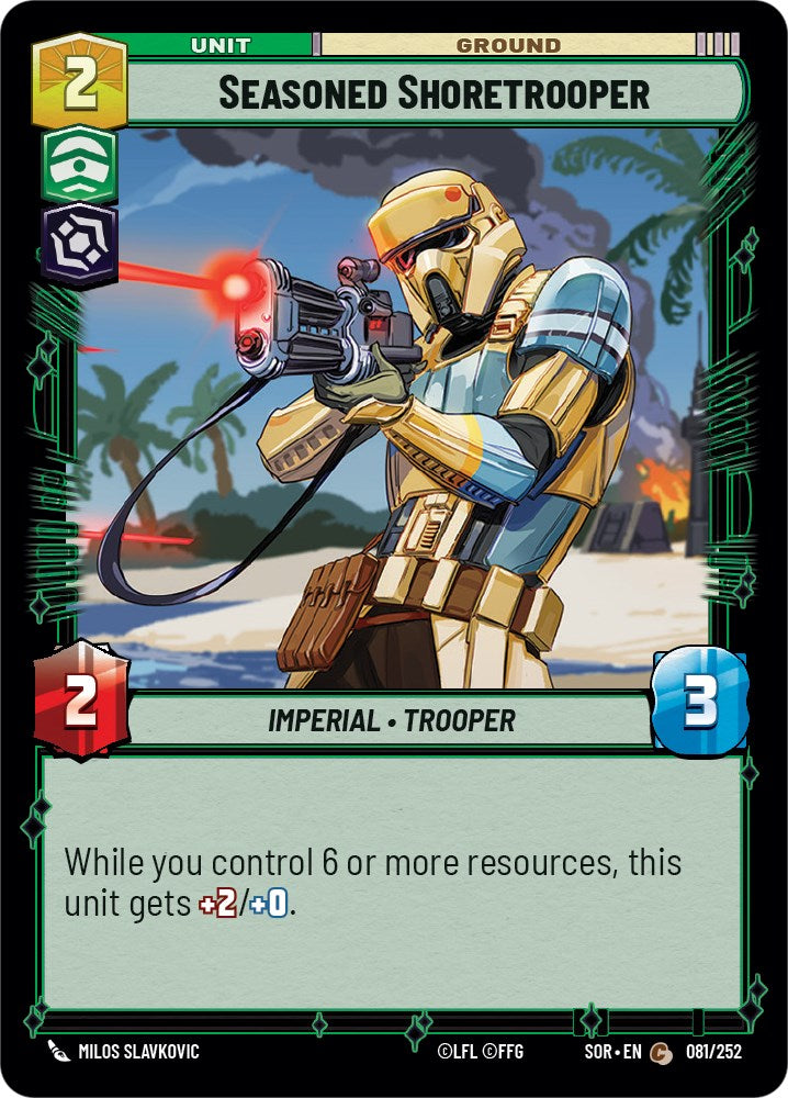 Seasoned Shoretrooper (081/252) [Spark of Rebellion] | Exor Games New Glasgow