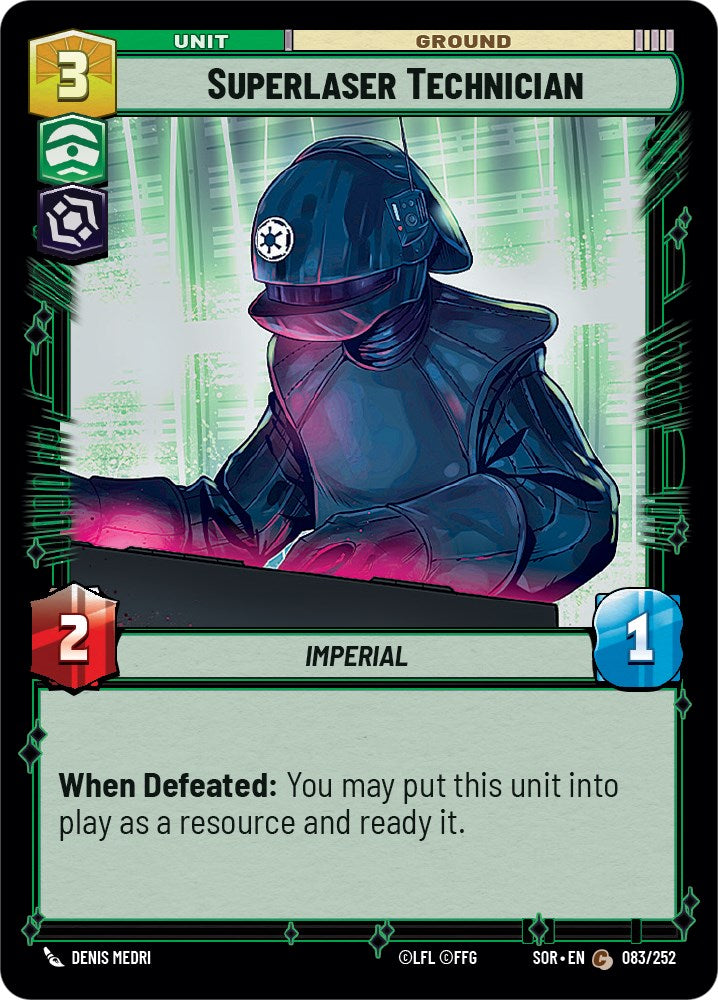Superlaser Technician (083/252) [Spark of Rebellion] | Exor Games New Glasgow