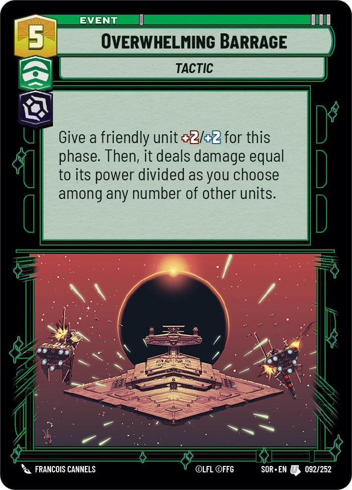 Overwhelming Barrage (092/252) [Spark of Rebellion] | Exor Games New Glasgow