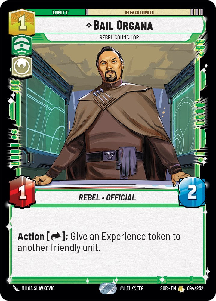 Bail Organa - Rebel Councilor (094/252) [Spark of Rebellion] | Exor Games New Glasgow