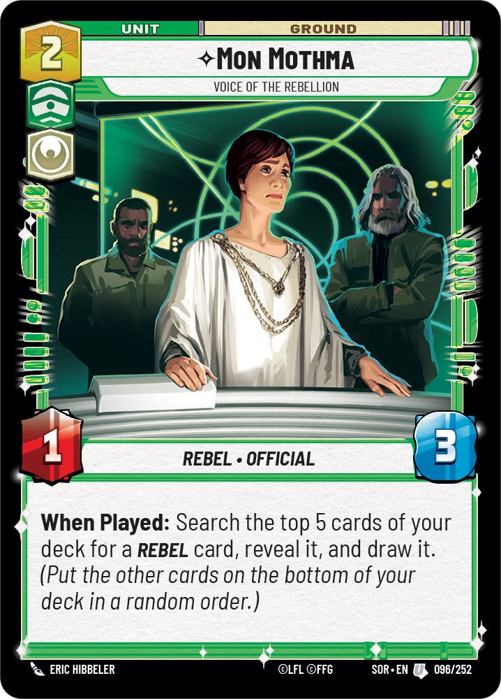 Mon Mothma - Voice of the Rebellion (096/252) [Spark of Rebellion] | Exor Games New Glasgow