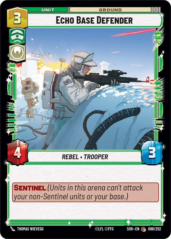 Echo Base Defender (098/252) [Spark of Rebellion] | Exor Games New Glasgow