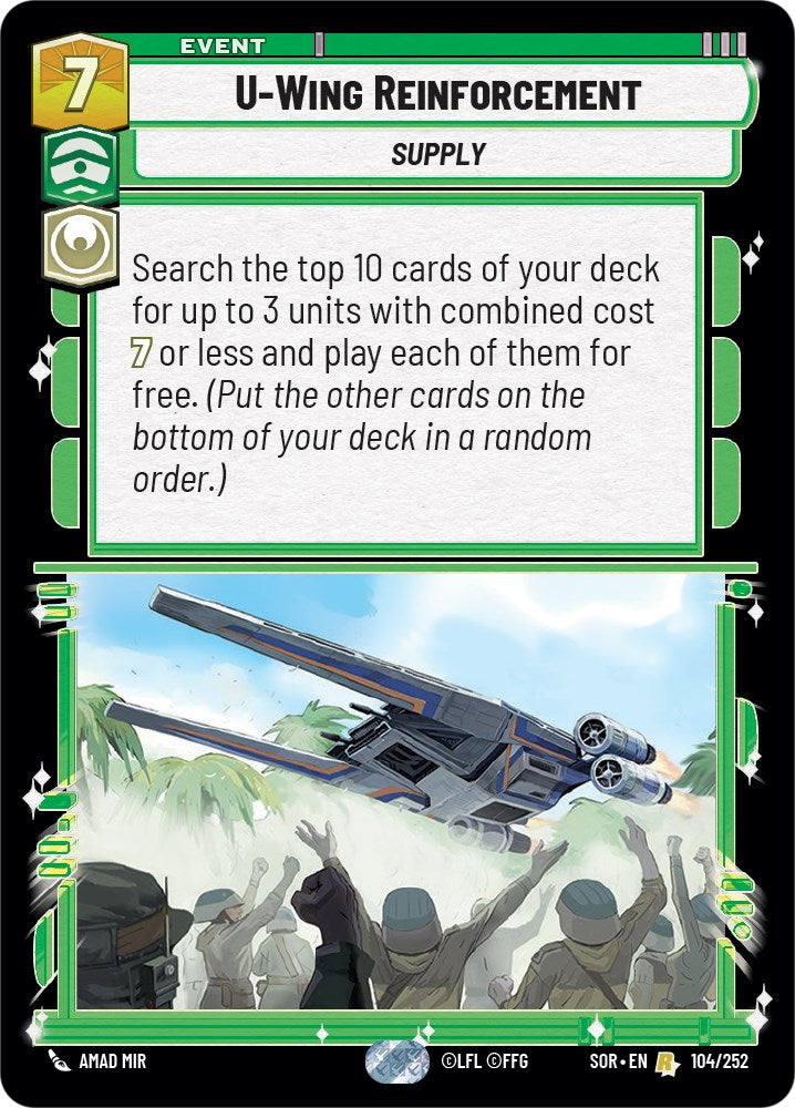 U-Wing Reinforcement (104/252) [Spark of Rebellion] | Exor Games New Glasgow