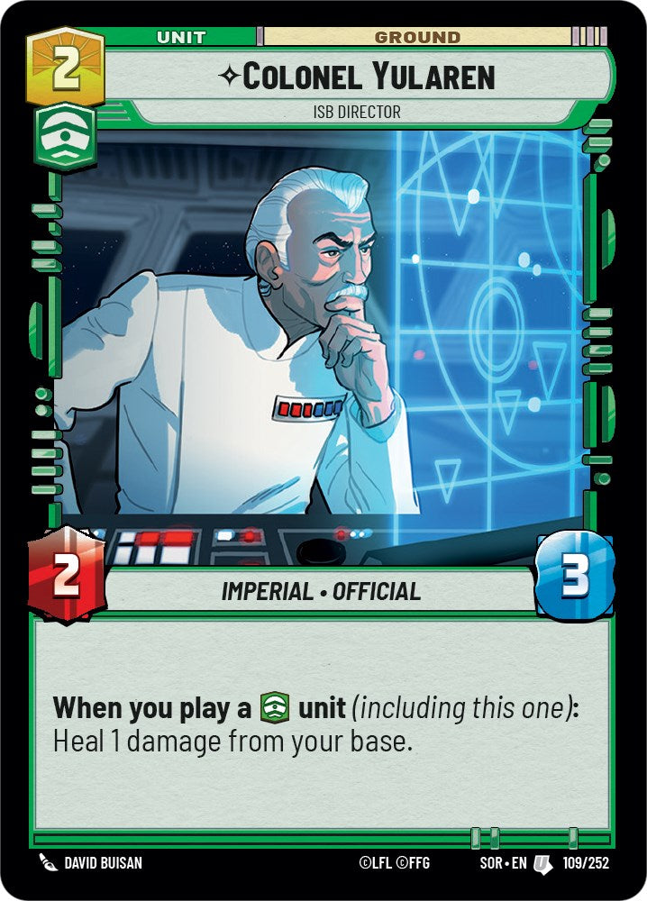 Colonel Yularen - ISB Director (109/252) [Spark of Rebellion] | Exor Games New Glasgow