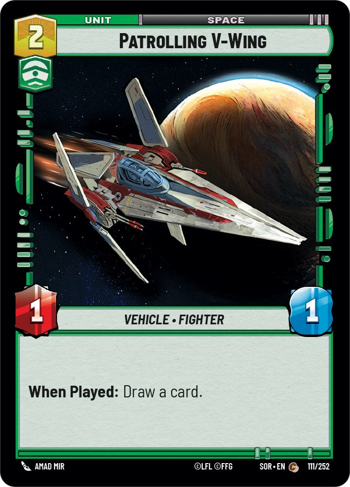 Patrolling V-Wing (111/252) [Spark of Rebellion] | Exor Games New Glasgow