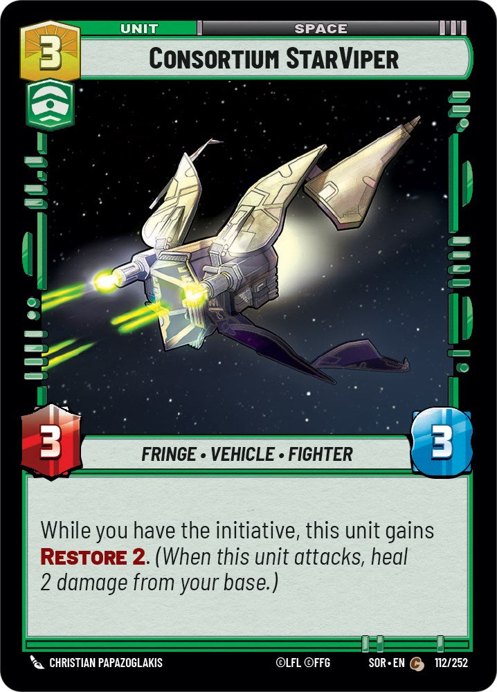 Consortium StarViper (112/252) [Spark of Rebellion] | Exor Games New Glasgow