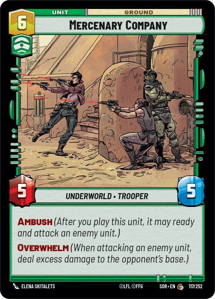 Mercenary Company (117/252) [Spark of Rebellion] | Exor Games New Glasgow