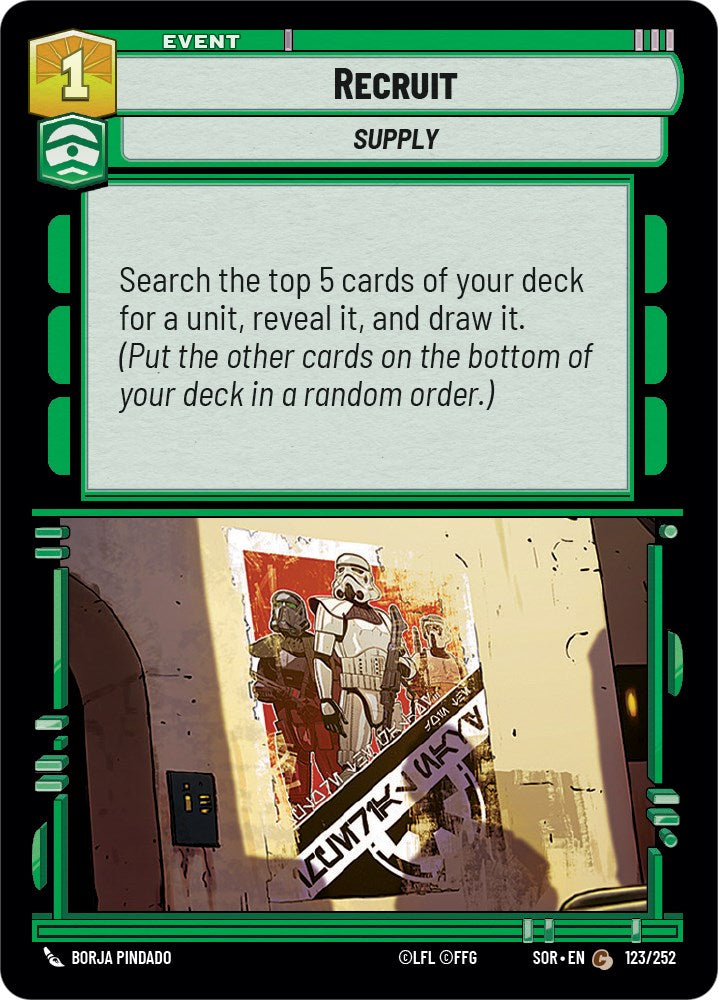 Recruit (123/252) [Spark of Rebellion] | Exor Games New Glasgow