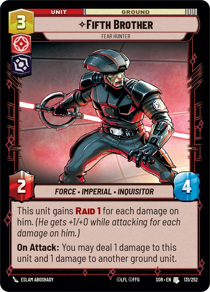 Fifth Brother - Fear Hunter (131/252) [Spark of Rebellion] | Exor Games New Glasgow
