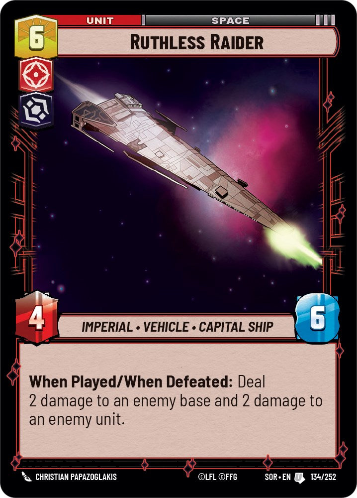 Ruthless Raider (134/252) [Spark of Rebellion] | Exor Games New Glasgow