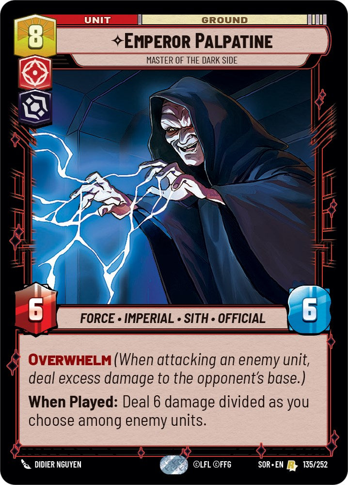 Emperor Palpatine - Master of the Dark Side (135/252) [Spark of Rebellion] | Exor Games New Glasgow