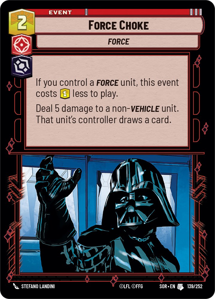 Force Choke (139/252) [Spark of Rebellion] | Exor Games New Glasgow