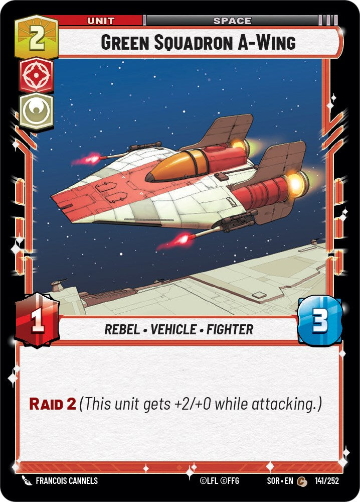 Green Squadron A-Wing (141/252) [Spark of Rebellion] | Exor Games New Glasgow