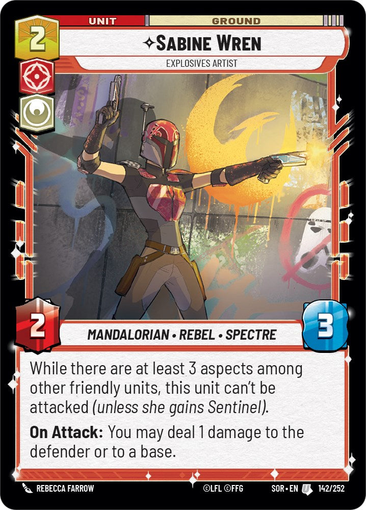Sabine Wren - Explosives Artist (142/252) [Spark of Rebellion] | Exor Games New Glasgow