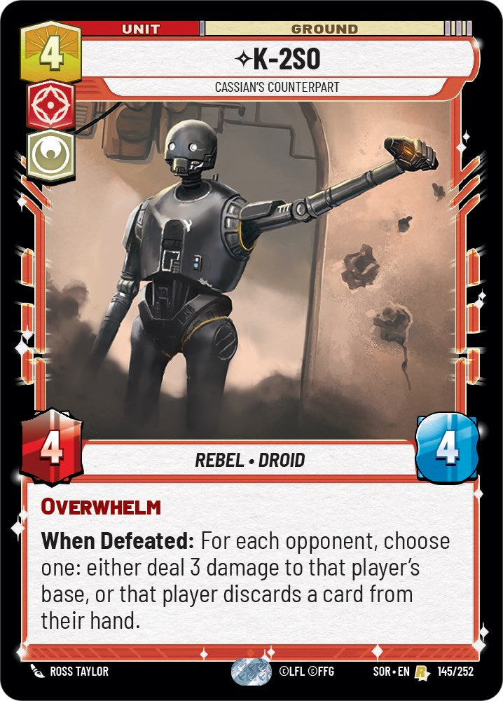 K-2SO - Cassian's Counterpart (145/252) [Spark of Rebellion] | Exor Games New Glasgow
