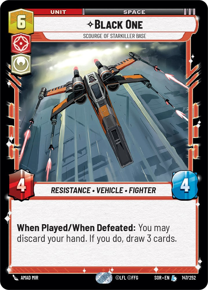Black One - Scourge of Starkiller Base (147/252) [Spark of Rebellion] | Exor Games New Glasgow