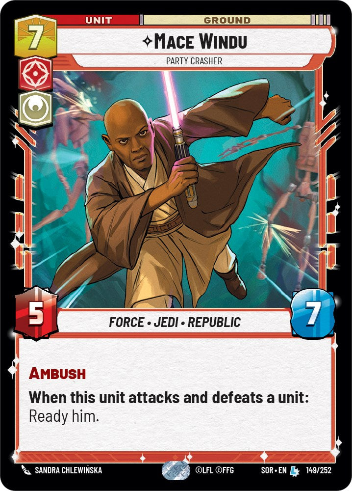 Mace Windu - Party Crasher (149/252) [Spark of Rebellion] | Exor Games New Glasgow