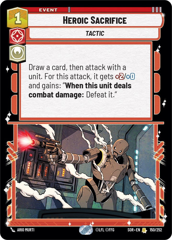 Heroic Sacrifice (150/252) [Spark of Rebellion] | Exor Games New Glasgow