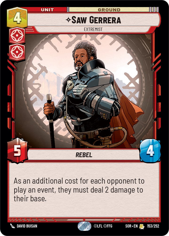 Saw Gerrera - Extremist (153/252) [Spark of Rebellion] | Exor Games New Glasgow
