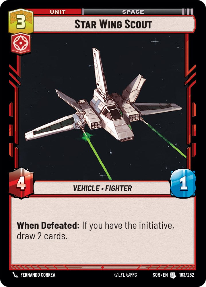 Star Wing Scout (163/252) [Spark of Rebellion] | Exor Games New Glasgow