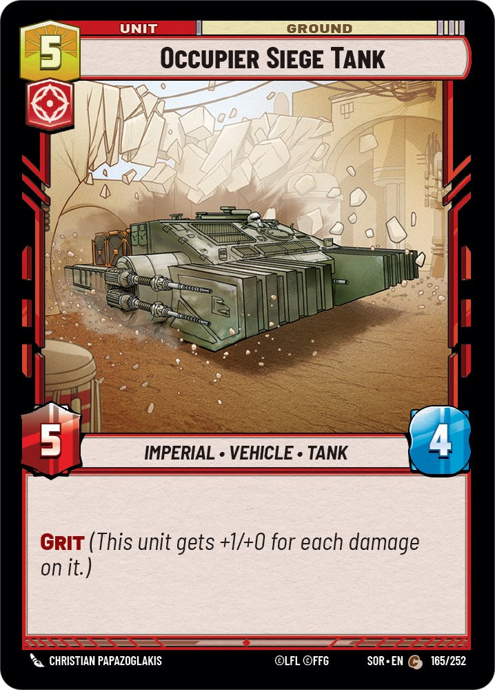 Occupier Siege Tank (165/252) [Spark of Rebellion] | Exor Games New Glasgow