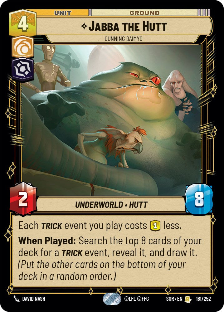 Jabba the Hutt - Cunning Daimyo (181/252) [Spark of Rebellion] | Exor Games New Glasgow