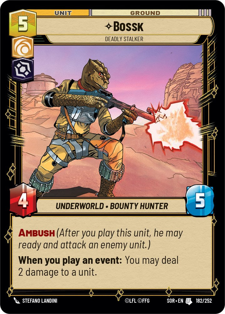 Bossk - Deadly Stalker (182/252) [Spark of Rebellion] | Exor Games New Glasgow