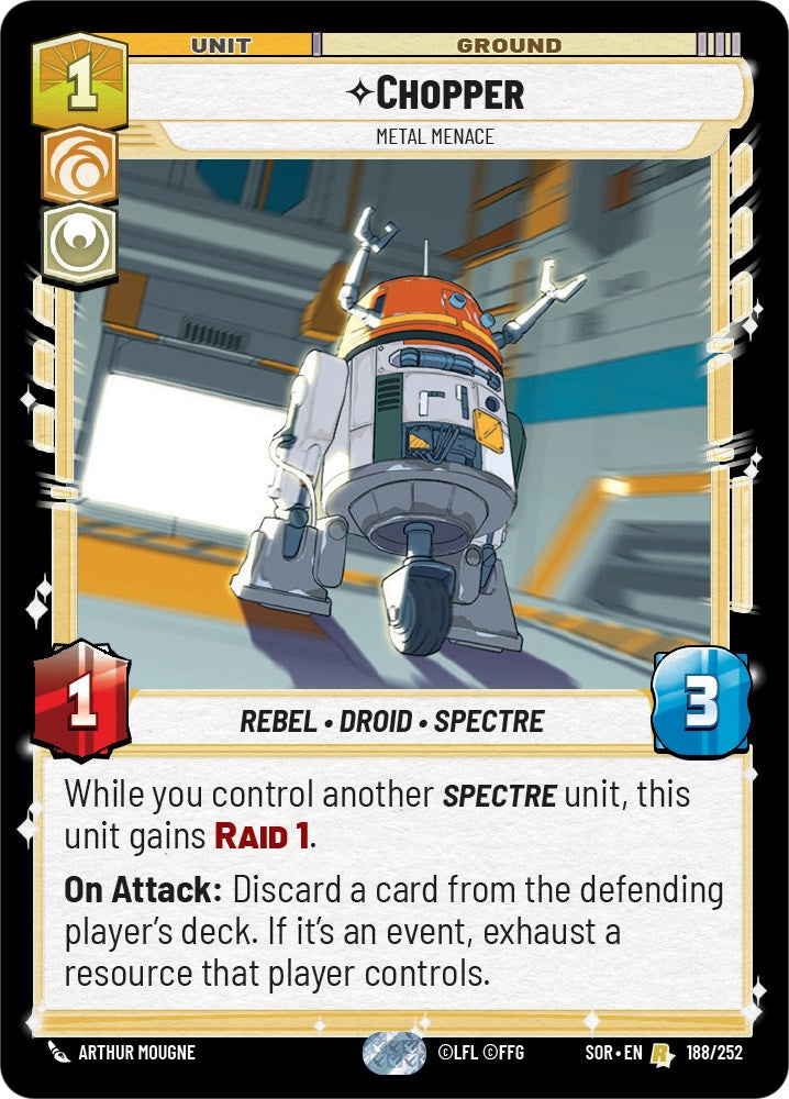 Chopper - Metal Menace (188/252) [Spark of Rebellion] | Exor Games New Glasgow