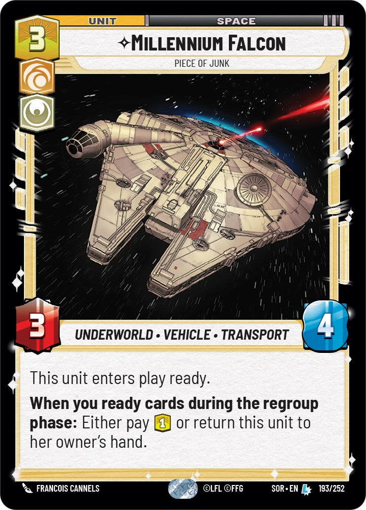 Millennium Falcon - Piece of Junk (193/252) [Spark of Rebellion] | Exor Games New Glasgow
