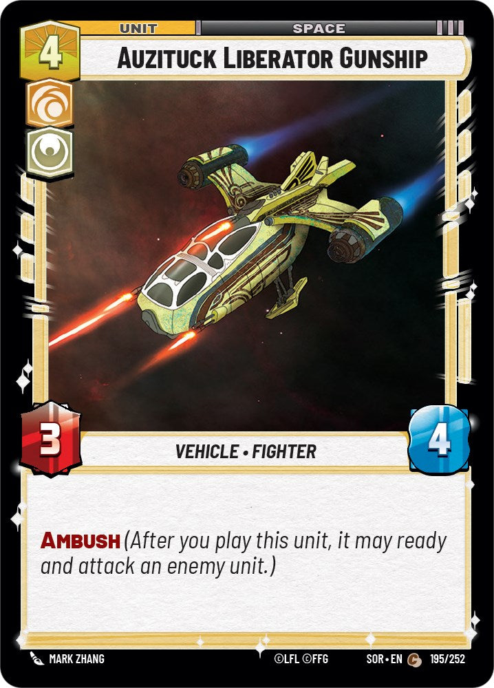 Auzituck Liberator Gunship (195/252) [Spark of Rebellion] | Exor Games New Glasgow