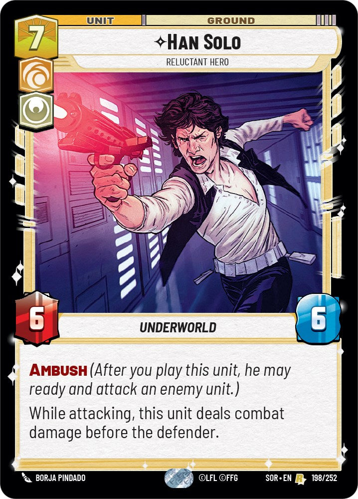 Han Solo - Relunctant Hero (198/252) [Spark of Rebellion] | Exor Games New Glasgow