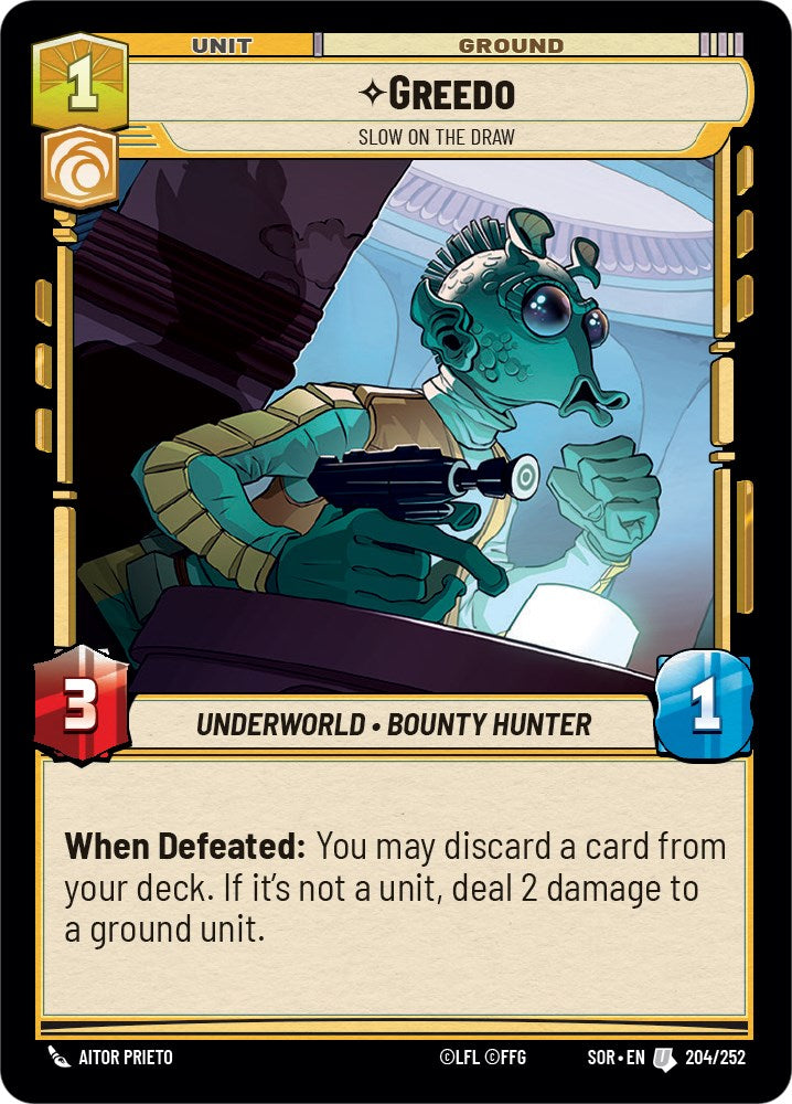Greedo - Slow on the Draw (204/252) [Spark of Rebellion] | Exor Games New Glasgow