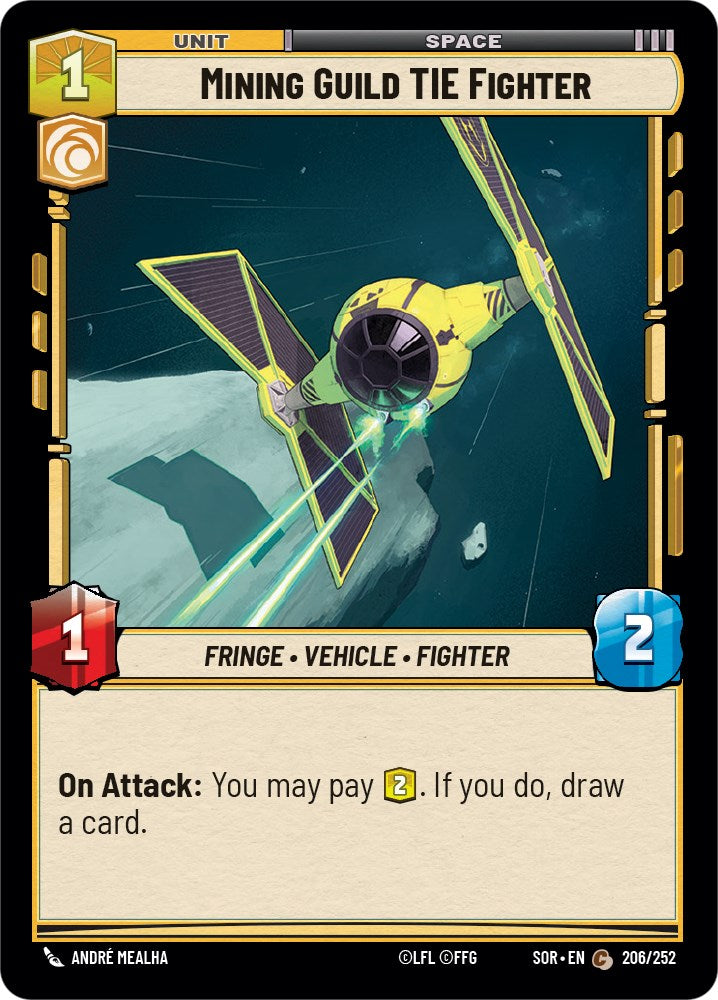 Mining Guild TIE Fighter (206/252) [Spark of Rebellion] | Exor Games New Glasgow