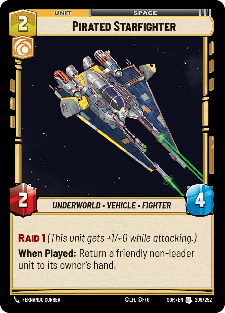 Pirated Starfighter (209/252) [Spark of Rebellion] | Exor Games New Glasgow