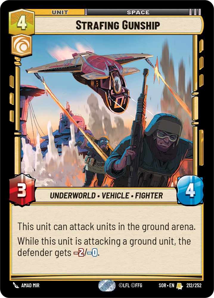 Strafing Gunship (212/252) [Spark of Rebellion] | Exor Games New Glasgow