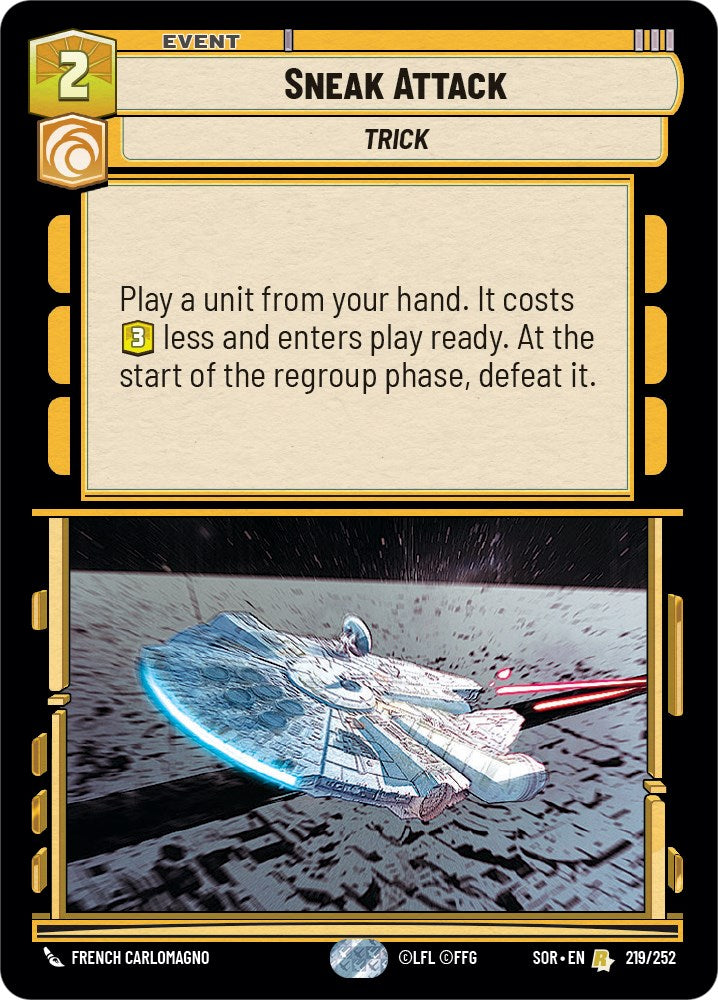 Sneak Attack (219/252) [Spark of Rebellion] | Exor Games New Glasgow