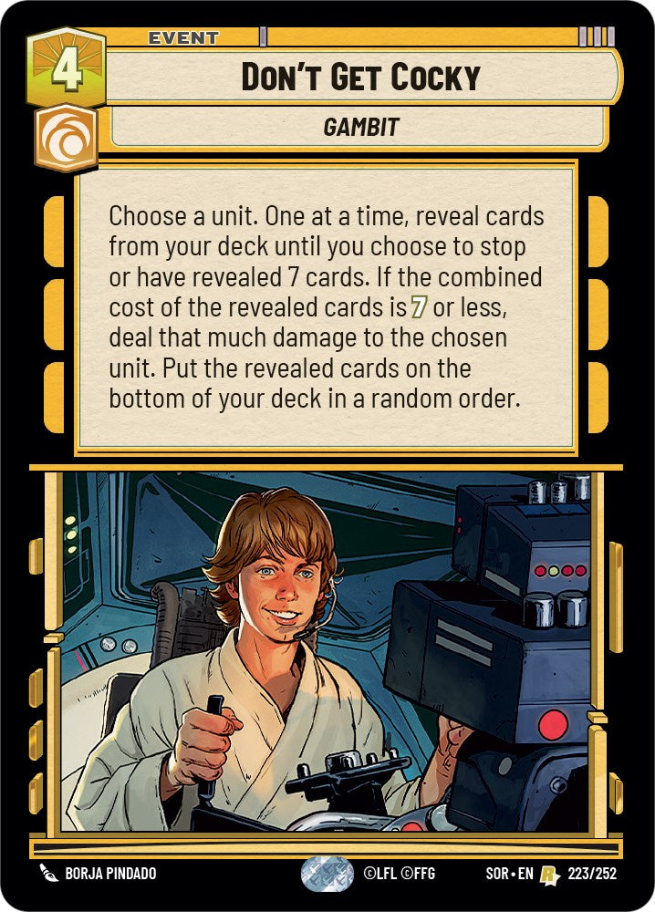 Don't Get Cocky (223/252) [Spark of Rebellion] | Exor Games New Glasgow