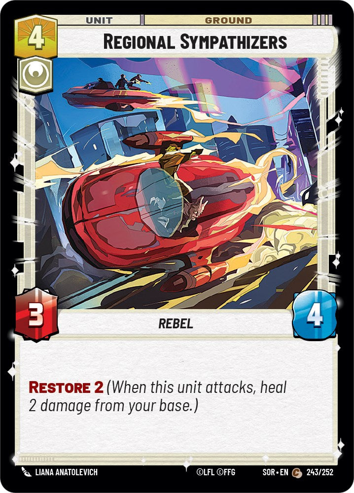Regional Sympathizers (243/252) [Spark of Rebellion] | Exor Games New Glasgow