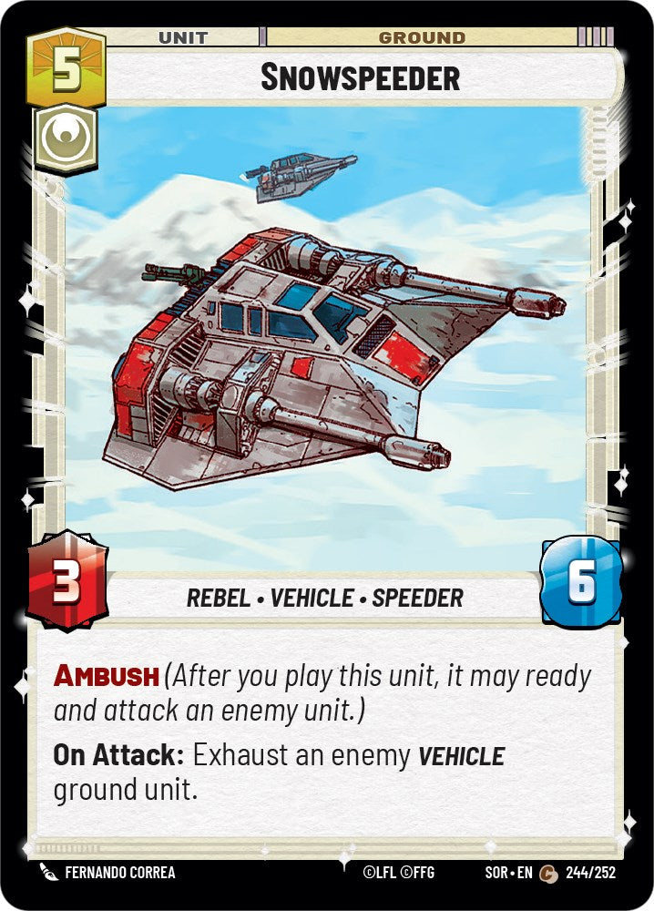 Snowspeeder (244/252) [Spark of Rebellion] | Exor Games New Glasgow