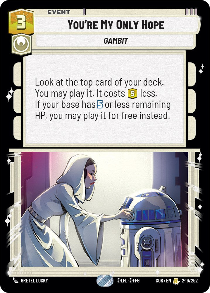 You're My Only Hope (246/252) [Spark of Rebellion] | Exor Games New Glasgow