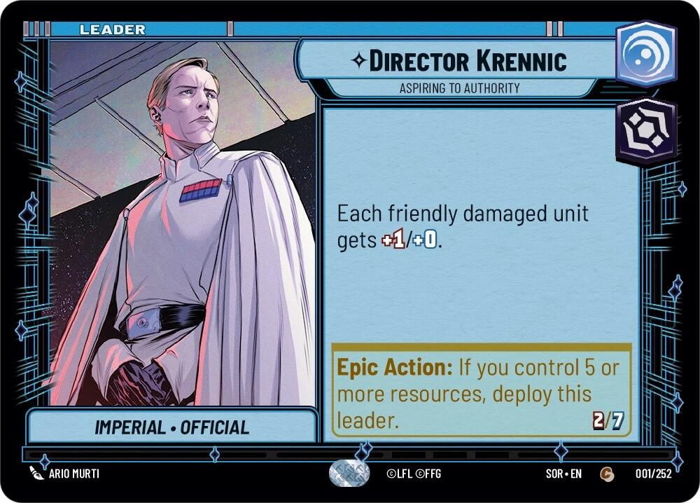 Director Krennic - Aspiring to Authority (001/252) [Spark of Rebellion] | Exor Games New Glasgow