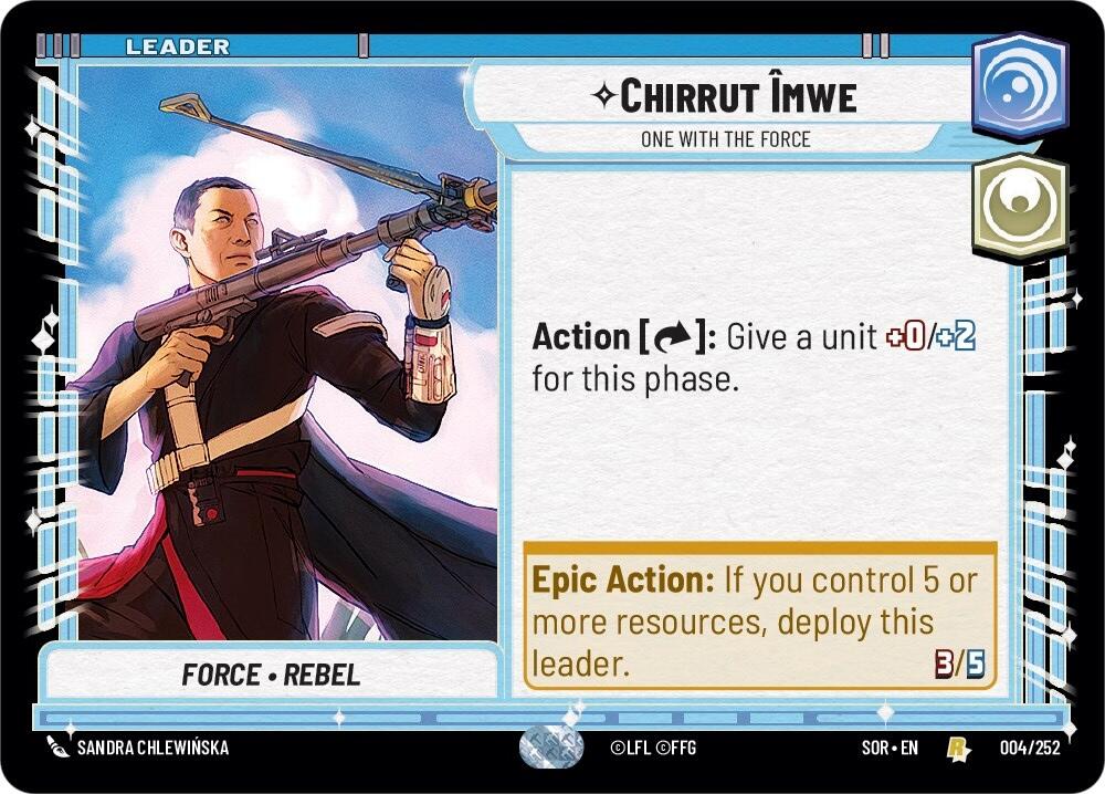 Chirrut emwe - One With The Force (004/252) [Spark of Rebellion] | Exor Games New Glasgow