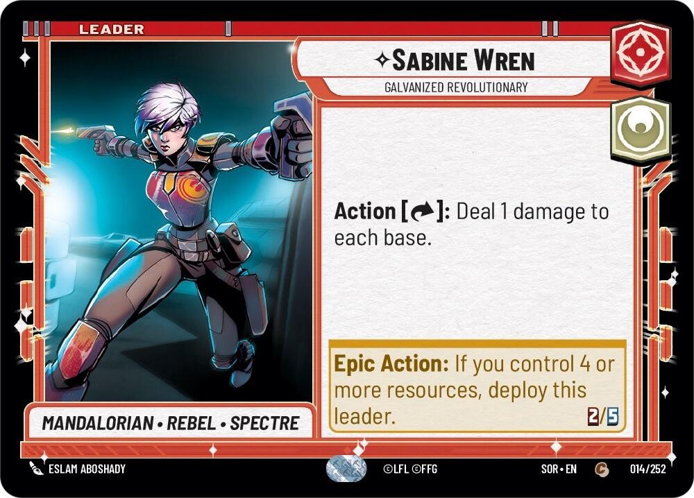 Sabine Wren - Galvanized Revolutionary (014/252) [Spark of Rebellion] | Exor Games New Glasgow