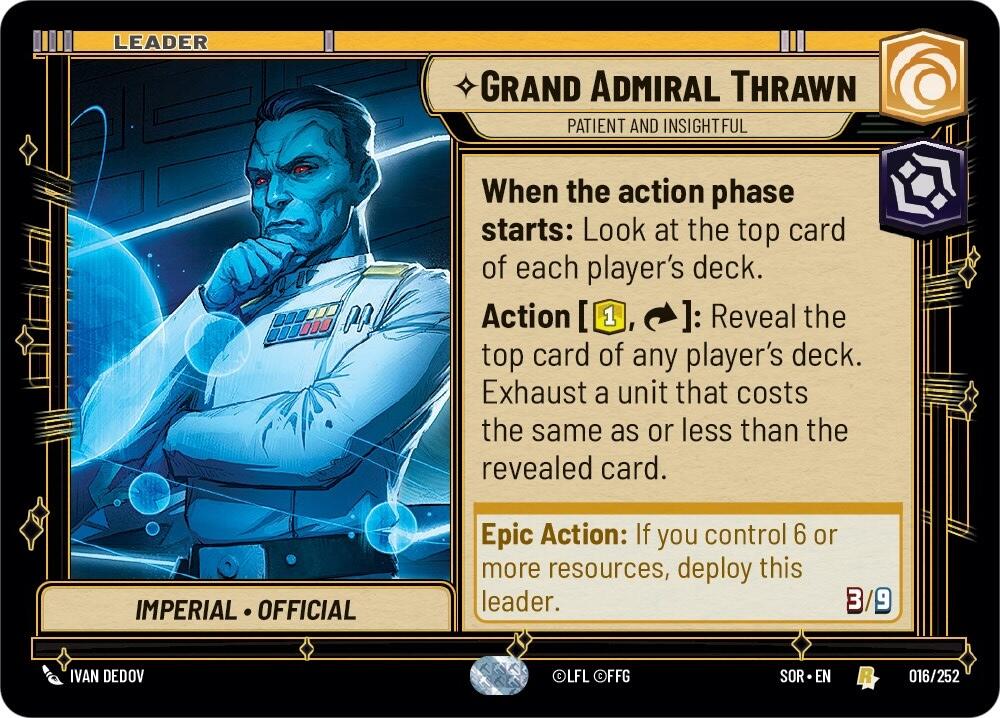Grand Admiral Thrawn - Patient and Insightful (016/252) [Spark of Rebellion] | Exor Games New Glasgow