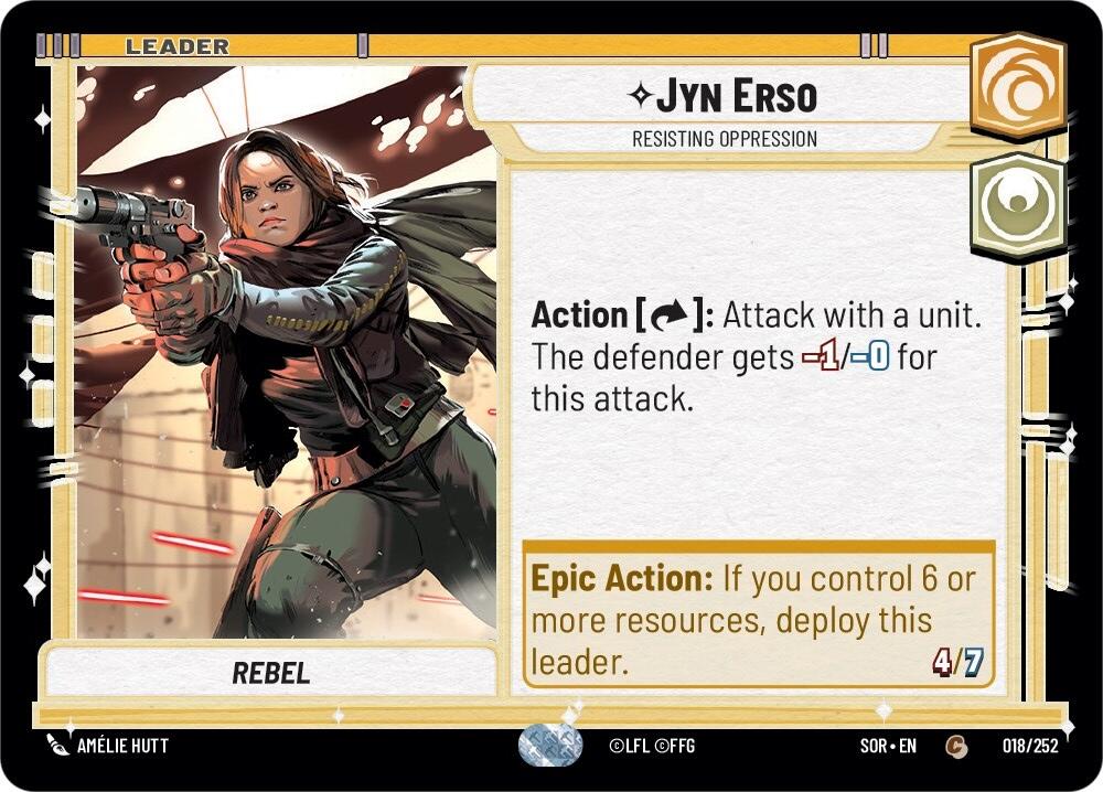 Jyn Erso - Resisting Oppression (018/252) [Spark of Rebellion] | Exor Games New Glasgow