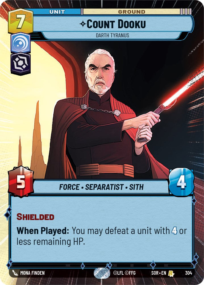 Count Dooku - Darth Tyranus (Hyperspace) (304) [Spark of Rebellion] | Exor Games New Glasgow
